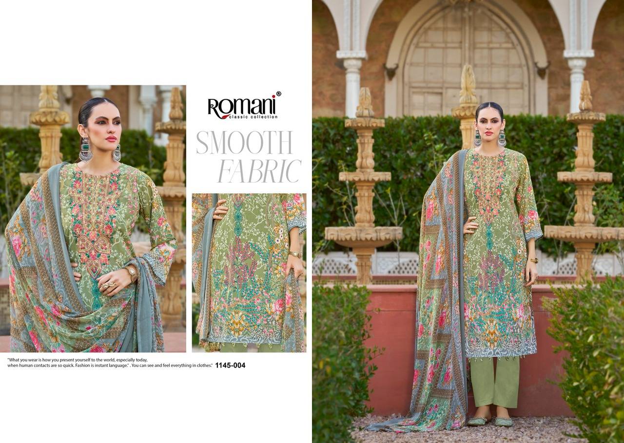 AARZU VOL 31 by ROMANI 1145 001 TO 1145 008 Series Beautiful Festive Suits Stylish Fancy Colourful Casual Wear & Ethnic Wear Soft Cotton Print Dresses At Wholesale Price